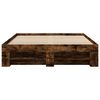 vidaXL Bed Frame without Mattress Smoked Oak 140x200 cm Engineered Wood