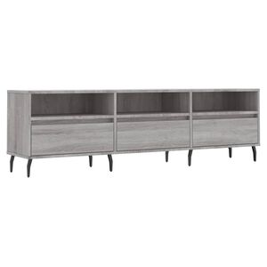 vidaXL TV Cabinet Grey Sonoma 150x30x44,5 cm Engineered Wood