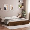 vidaXL Bed Frame with Drawers without Mattress Brown Oak 200x200 cm