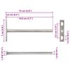 vidaXL Floating Shelf Brackets 12pcs Invisible &Oslash;10x150 mm Carbon Steel