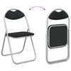 vidaXL Folding Chair 8 pcs Black and Grey 48 x 43.5 x 81 cm
