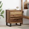 vidaXL Bedside Cabinet Old Wood 40 x 35 x 50 cm Engineered Wood