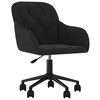 vidaXL Office Chair Height Adjustable Black 56 x 61.5 x 72 cm Velvet