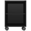 vidaXL TV Cabinet High Gloss Black 120x35x48 cm Engineered Wood