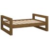 vidaXL Dog Bed Honey Brown 75.5x55.5x28 cm Solid Pine Wood