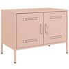 vidaXL TV Cabinets 2 pcs Pink 68x39x50.5 cm Steel