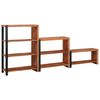 vidaXL Bookshelf 3 pcs Brown 80 x 30 x 110 cm Solid Acacia Wood