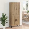vidaXL Highboard 2 pcs Artisan Oak 69.5 x 34 x 180 cm