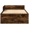 vidaXL Bed Frame without Mattress Smoked Oak 75x190 cm Small Single Engineered Wood