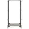 vidaXL Firewood Rack 40x30x80 cm Stainless Steel
