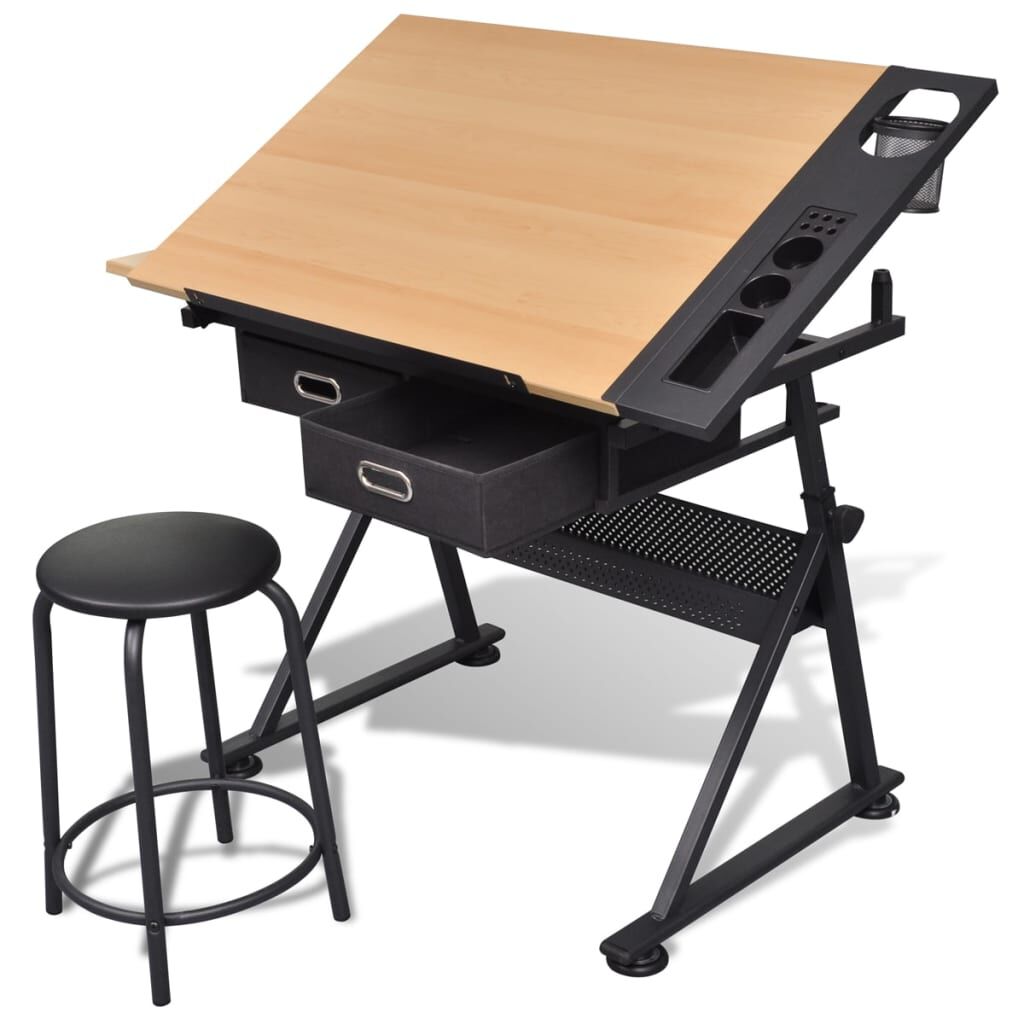 Drawing table shop and chair