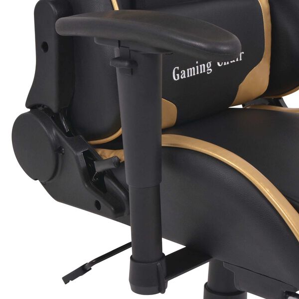 vidaXL Gaming Chair Gold 70 x 71 x 136 cm Artificial Leather