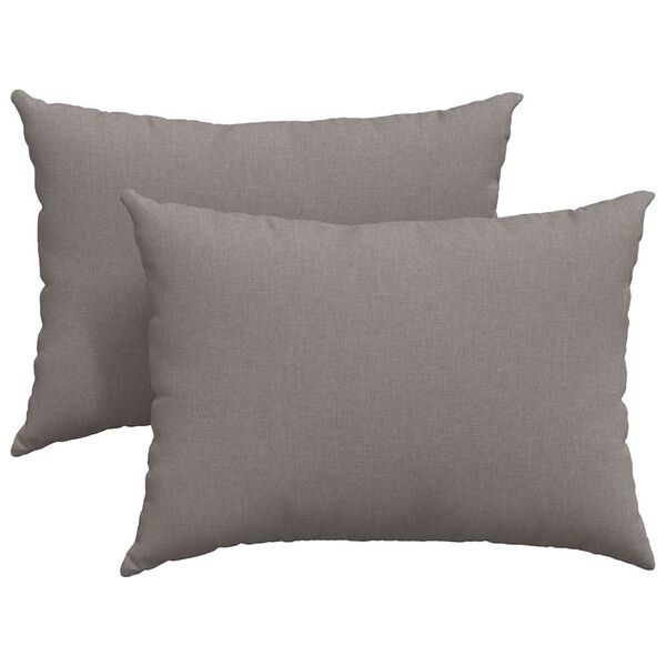 vidaXL Sofa Pillows 2 pcs Taupe 70 x 50 cm Fabric