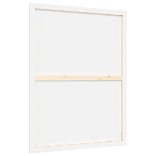 vidaXL Stretched Canvases 12 pcs White Fabric and Solid Wood Pine