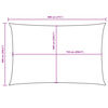 vidaXL Sunshade Sail Oxford Fabric Rectangular 6x8 m Beige