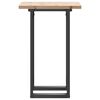 vidaXL Dining Table O-Frame 50x50x75.5 cm Solid Wood Pine and Steel