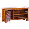 vidaXL TV Cabinet Multicolour 90x30x45 Solid Wood Acacia