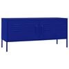 vidaXL TV Cabinet | Navy Blue | Steel | 105x35x50 cm | TV Cabinet | Rectangular