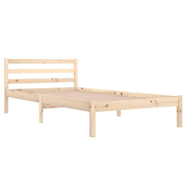 vidaXL Bed Frame without Mattress Solid Wood Pine 100x200cm