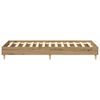 vidaXL Bed Frame No Mattress Artisan Oak 100x200 cm Engineered Wood