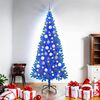 vidaXL Christmas Tree with 300 LEDs with Stand Blue 180 cm PVC