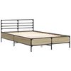 vidaXL Bed Frame without Mattress Sonoma Oak 135x190 cm Double