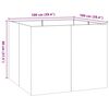 vidaXL Planter Olive Green 100x100x80 cm Steel