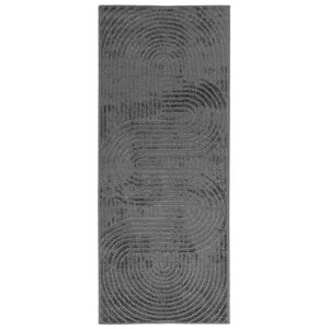 vidaXL Area Rugs Rectangular PALMERAS Anthracite 200 x 80 cm Polyester