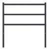 vidaXL Metal Replace Headboard Black 90 cm