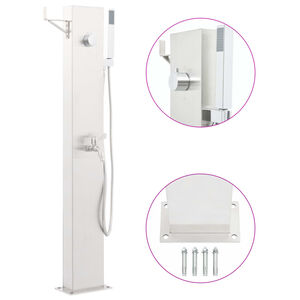 vidaXL Garden Shower Faucet 110 cm Stainless Steel