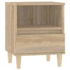 vidaXL Bedside Cabinets 2 pcs Sonoma Oak 40x35x50 cm