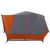vidaXL Cabin Tent with Roof Grey and Orange 400 x 350 x 212 cm