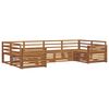 vidaXL Outdoor Sofa Set 6 pcs Natural