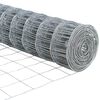 vidaXL Euro Fence Silver 0.4 x 10 m Hot dip galvanized iron