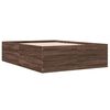 vidaXL Bed Frame without Mattress Brown Oak 120x200 cm