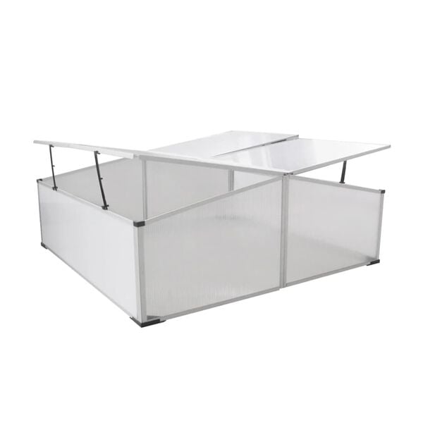vidaXL Cold Frame 4 Lids 108x110x41 cm
