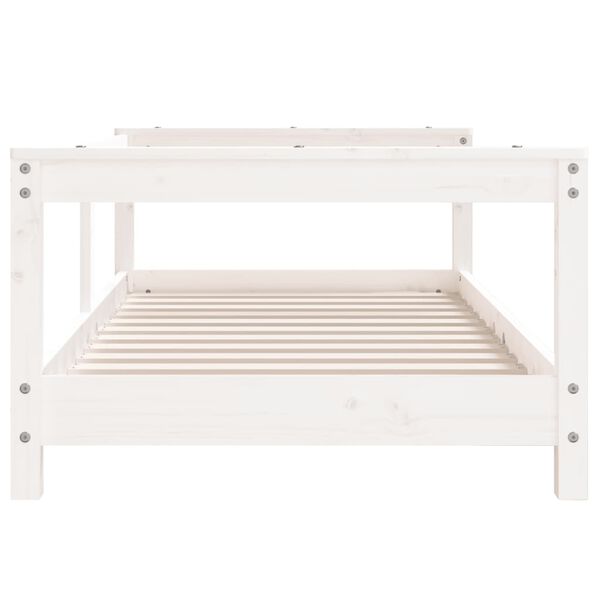vidaXL Kids Bed Frame White 70x140 cm Solid Wood Pine