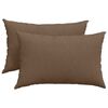 vidaXL Sofa Pillows 2 pcs Brown 60 x 40 cm Fabric
