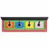 vidaXL Coat Rack Black 80 x 25 x 2 cm Solid Mango Wood