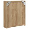 vidaXL Bathroom Mirror Cabinet with LED Light Oak 45x13x52 cm