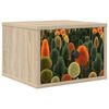 vidaXL Wall-mounted Bedside Cabinet ZAANDAM Sonoma Oak 36 x 33 x 25 cm