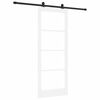 vidaXL Sliding Door ORKDAL White and Black 83 x 211 cm