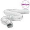 vidaXL Ventilation Duct Aluminium 6 m &Oslash;12.5 cm