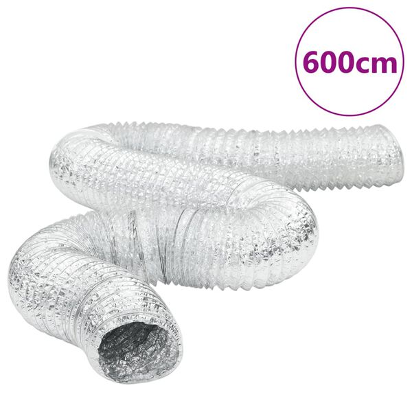 vidaXL Ventilation Duct Aluminium 6 m &Oslash;12.5 cm