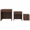 vidaXL Nesting Tables 3 pcs Brown Oak Engineered Wood