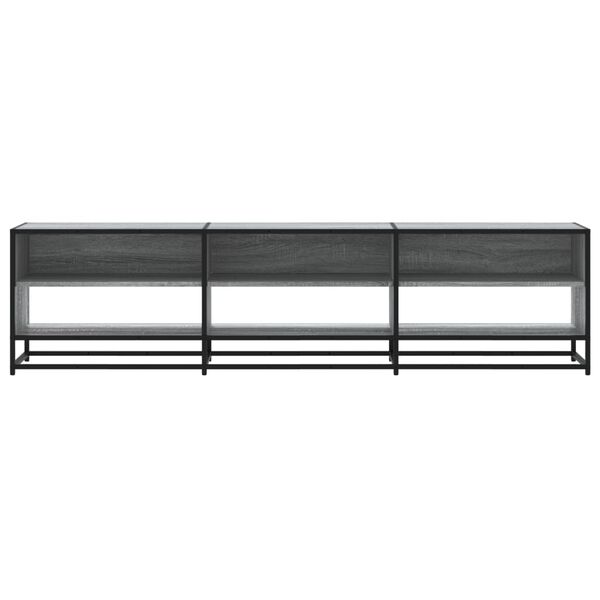 vidaXL TV Cabinet Grey Sonoma 180x40x46 cm Engineered Wood