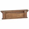 vidaXL Wall Mounted Coat Rack Natural 70 x 10 x 20 cm Solid Teak Wood