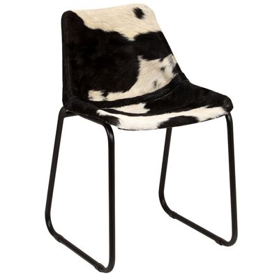 vidaXL Dining Chair 6 pcs Genuine Goat Leather
