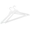 vidaXL 50 pcs Clothes Hanger Set Non-slip White Hardwood