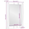 vidaXL Bathroom Mirror Wall-mounted with Mirror Brown 70 x 50 x 2.5 cm